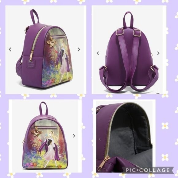 New Disney Mini  Backpack Sleeping Beauty Princess AURORA - Picture 1 of 11